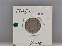 1948-S 90% Silver Roos Dime