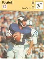 1979 Joe Kapp Minnesota Vikings NFL Sportscaster C