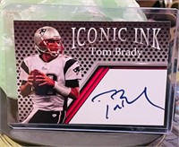 Iconic Ink Tom Brady Auto Fac Card