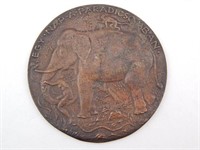 Jozsef Remenyi Medallion.Elephant.Paradise