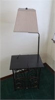 Floor Lamp w/ Table & Magazine Rack 14 x 20 x 53,