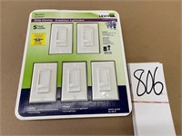 5 Pack of Slide Dimmers
