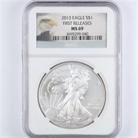 2013 Silver Eagle NGC MS69