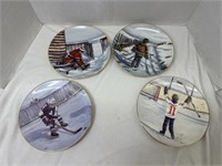 4 decorative hockey plates
