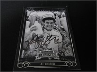 2009 PRESS PASS AL UNSER AUTOGRAPH COA