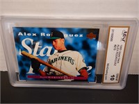 1995 UPPER DECK #215 ALEX RODRIGUEZ RC MINT 10