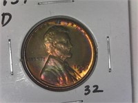 1957-D Lincoln Wheat Cent