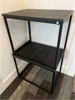 Pair of Metal Frame End Tables 25.5 x 18 x 20.25