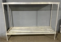 (SM) 2 Shelf Aluminum Storage Rack Heavy Duty 6ft