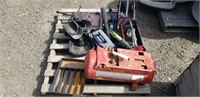 Pallet of Huskey Tool Bags, Lug Wrenches, Misc