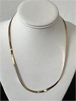 10k Gold Necklace 5.6gr Herringbone 4mm wide,