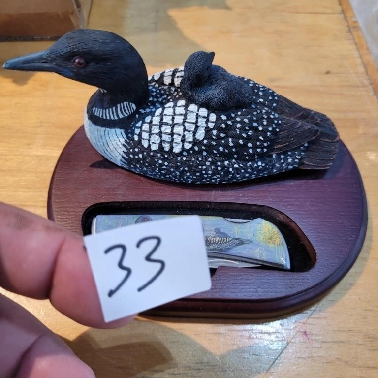 loon jack knife  holder & knife