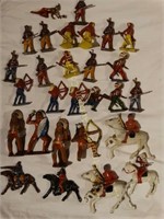 Vintage Asst. metal  Indians (some marked barclay