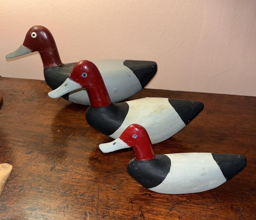 Vintage Nye Rollinson Wood Decoys - 3