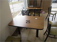 (4) MOUNTED 4 SEAT TABLES POSTS ARE OPTIONAL