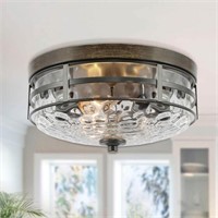 Farmhouse Drum 3-Light Ceiling Light