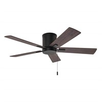 Grantway 48 in. Matte Black Ceiling Fan