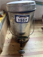 Galvanized Gas Can & Water Dispenser c/w Spout