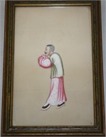 19th Century Chinese Original Painting Rice Paper