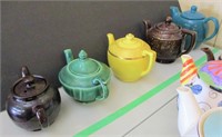 5 Decorative Colored Teapots