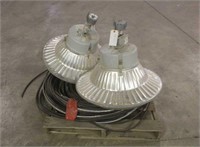 Assorted Cable & (2) GE 400W Light Fixtures