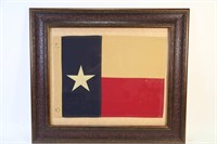 EMBROIDERED & STITCHED CANVAS TEXAS FLAG