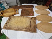 Etco Teak cutting board, wood trays