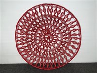 Red Wire Basket/Wall Art