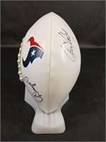 Bâden Autographed Football on Stand