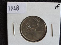 1948  25 CENTS  VF