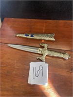 dagger with sheath knives blades