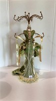 Lady manequin jewelry hanger 15 inches tall