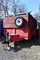 2000 Bri-Mar tandem axle 12' dump trailer, red, VI