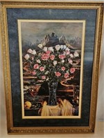 19R Floral Signed Brett-Livingstone Strong Litho