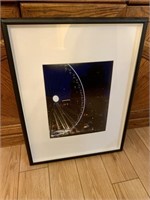 Framed Matted Seattle Great Wheel Photo 19x25