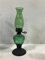 ANTIQUE GREEN OIL LAMP