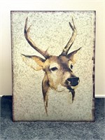 BEAUTIFUL 30"x22" BUCK DEER WALL PICTURE