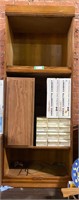 Lighted Bookcase with Contents