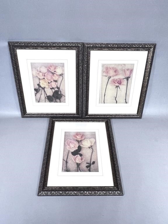 (3) Decorator Prints Roses