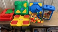 Little Tikes Lego play table & Lego (regular size