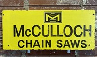 McCulloch Chain Saws Compressed Board Sign 21.75”