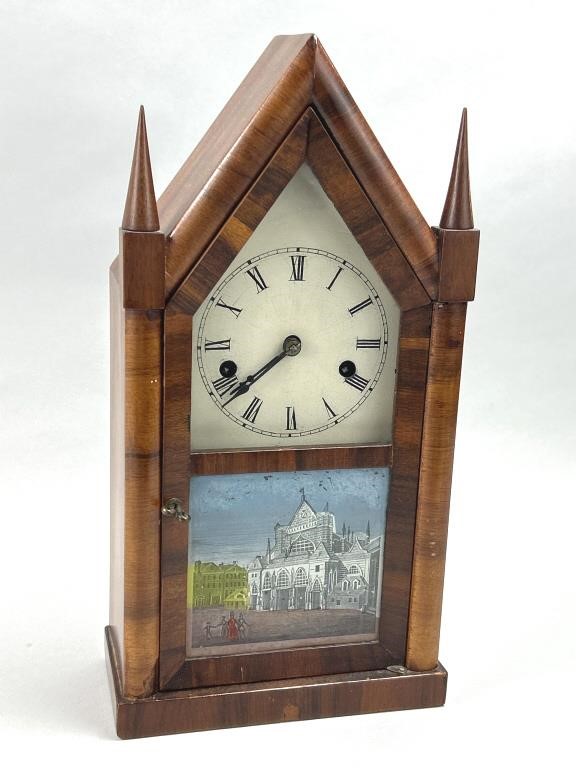 Antique New Haven Steeple Clock.