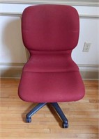 Red rolling desk chair