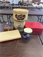 Vintage Advertisement Containers & Tins