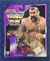 1993 HASBRO RICK STEINER WWF WITH BOX SEALED