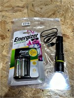 New energizer batteries & flashlight lot