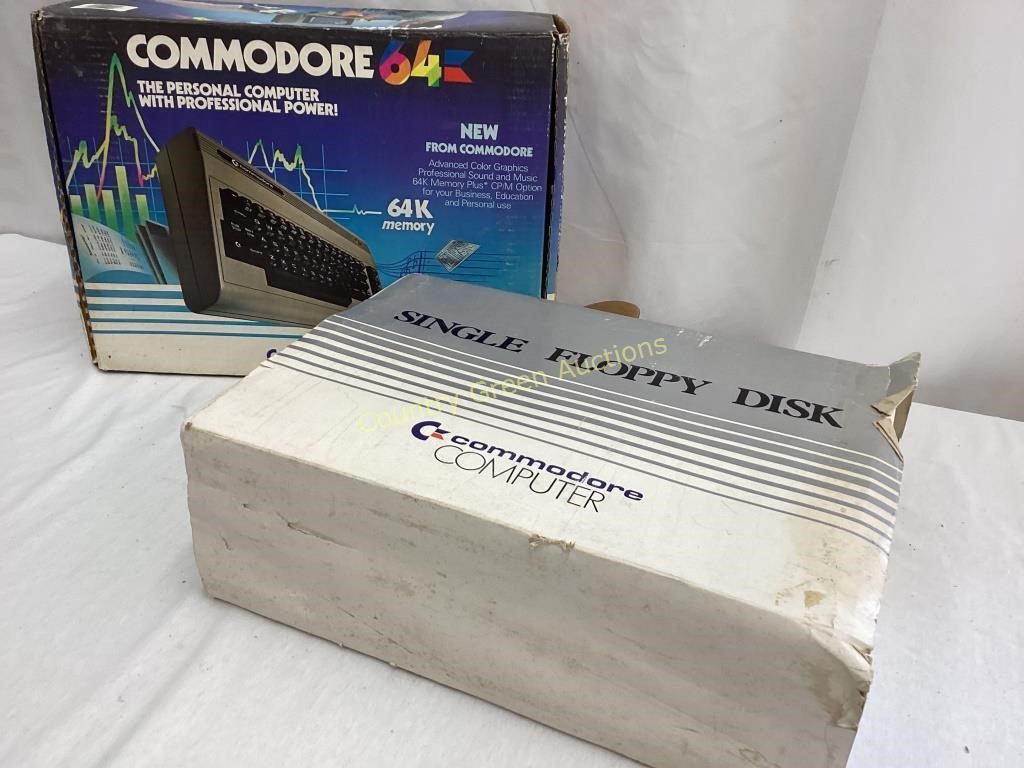 Vintage Computer & Floppy Disk