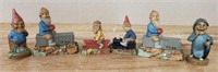 (6) Tom Clark Miniature Gnomes