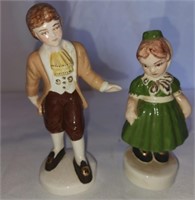 Pair of boy and girl figurines