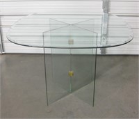 42" x 42" Glass Top & Base Dining Table - 30" Tall